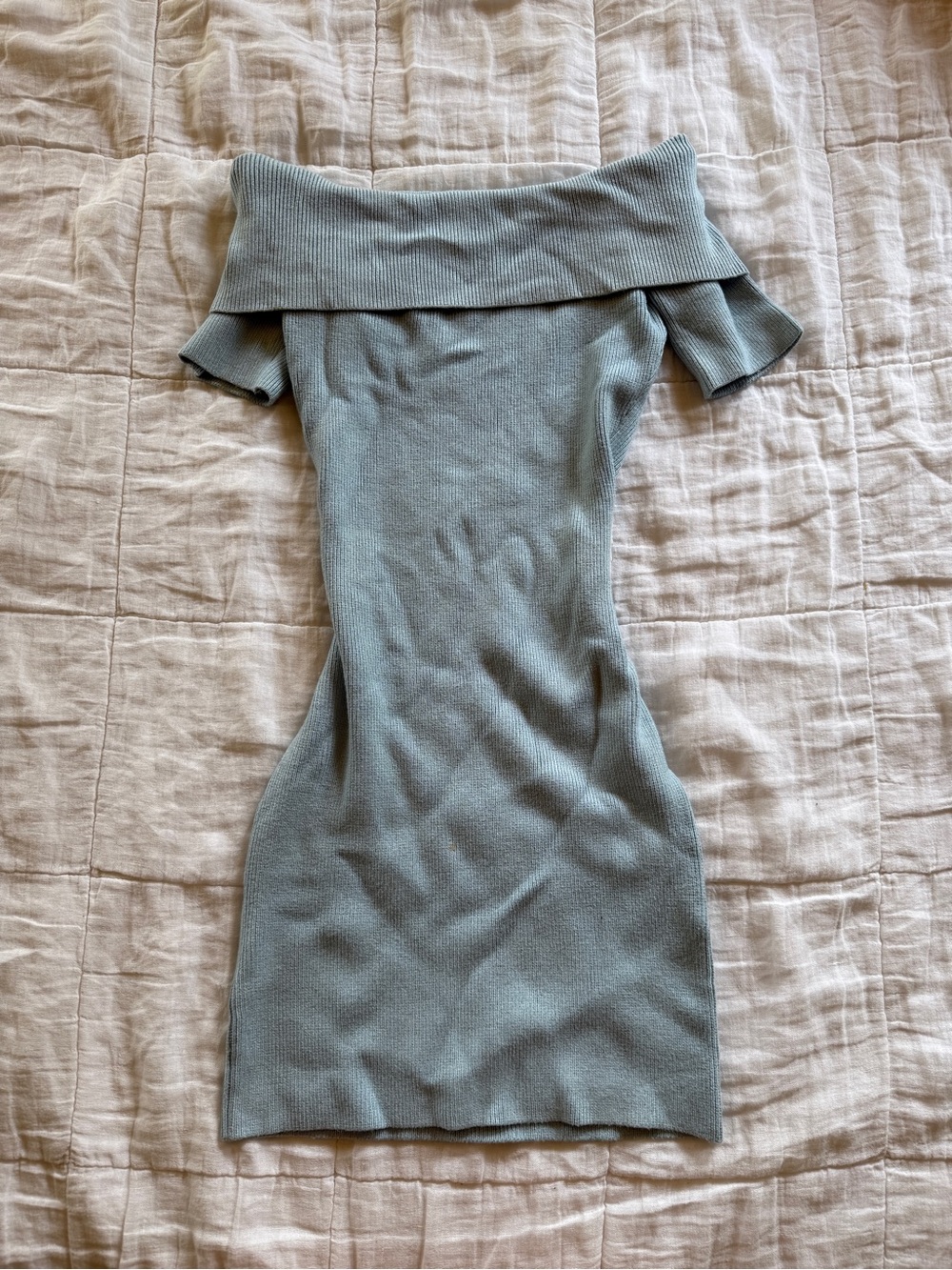 Guess Off-Shoulder Knit Mini Dress